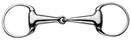 Korsteel 22mm Hollow Mouth Eggbutt Snaffle Medium Weight, 4.5