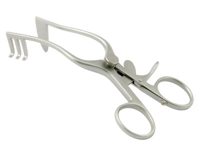 Plester Jansen Retractor, Right Solid Blade