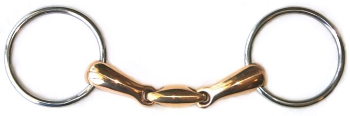 John Patterson Copper Loose Ring Snaffle - 4.5''