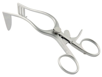 Plester Jansen Retractor, Left Solid Blade