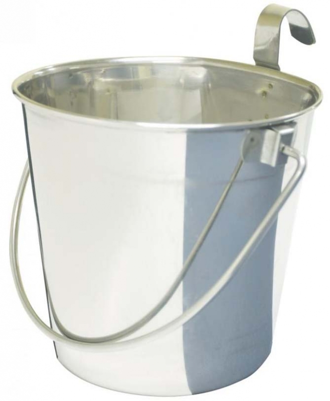 SS FLAT SIDED BUCKET PAIL 946mL - ONE HOOK